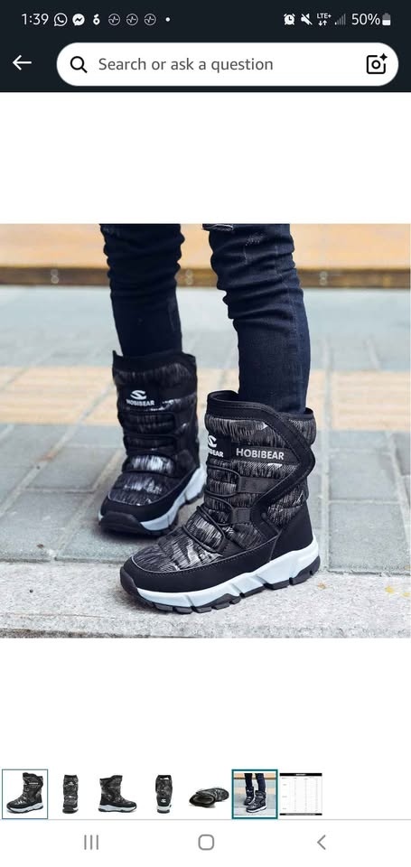 BODATU Boys Snow Boots Outdoor Waterproof Winter Kids Shoes - photo 4
