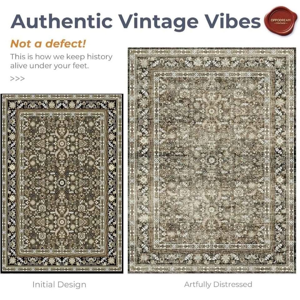 Vintage Brown Area Rugs 8x10 - photo 2