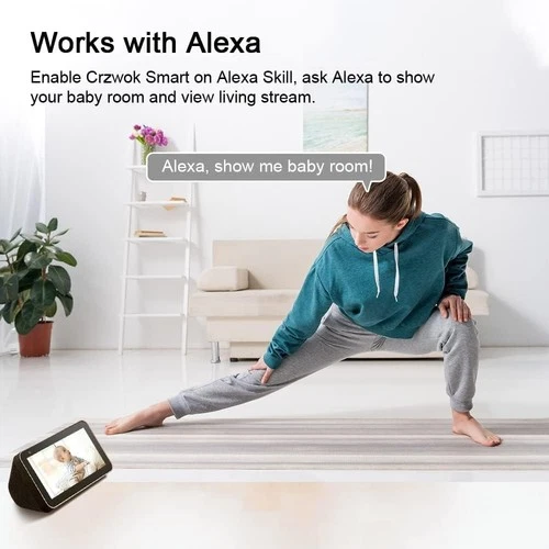 Crzwok Pet Camera 360° View Indoor Security Camera 1080P WiFi - photo 4