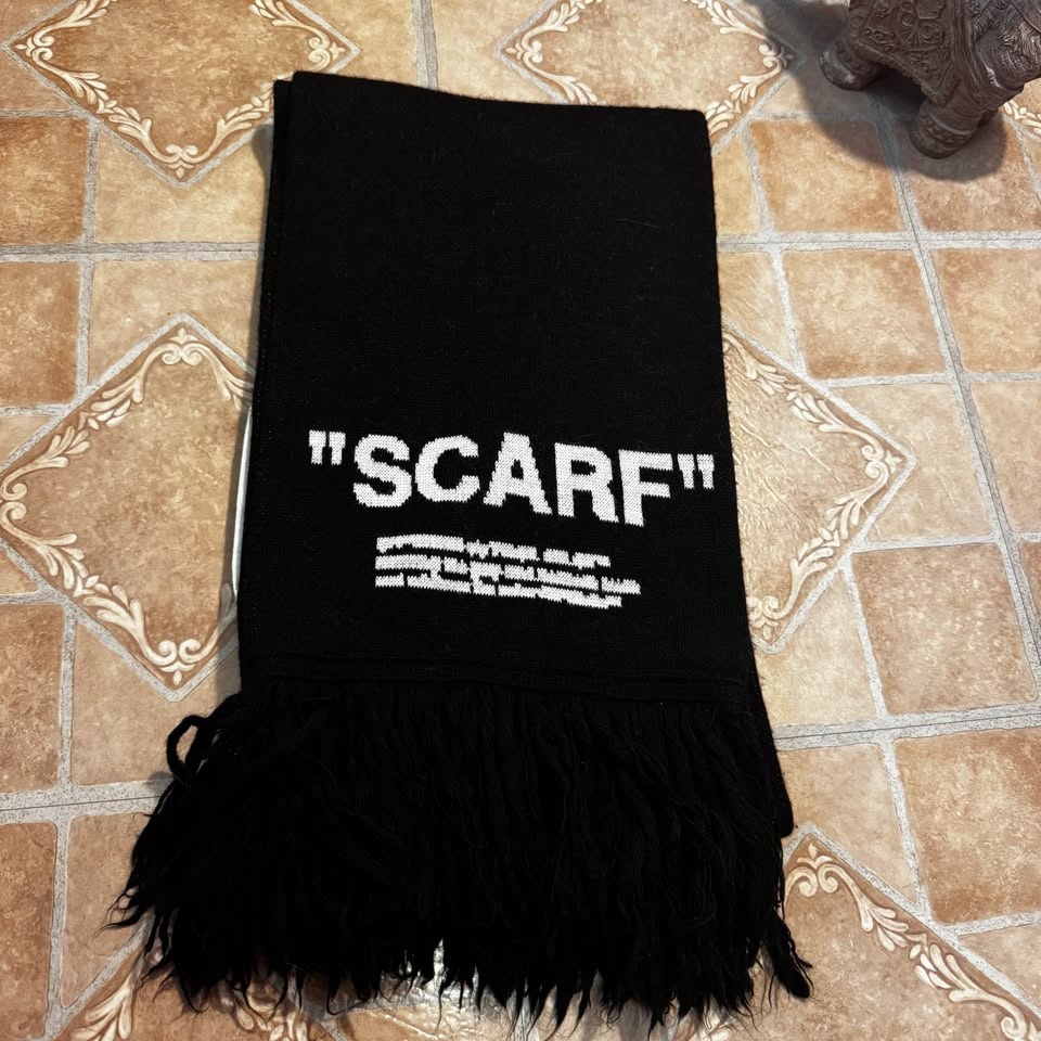 Authentic Off-White c/o Virgil Abloh "SCARF" – Black/White - photo 2