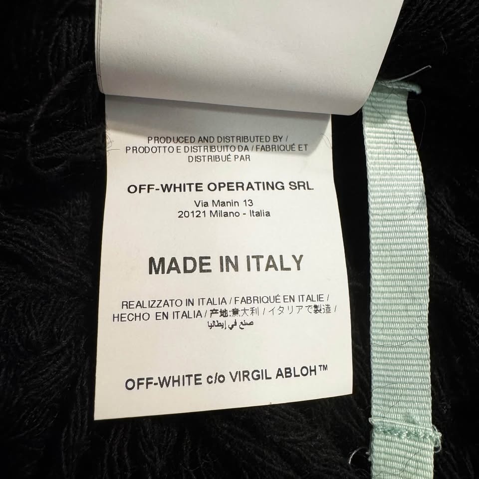 Authentic Off-White c/o Virgil Abloh "SCARF" – Black/White - photo 5