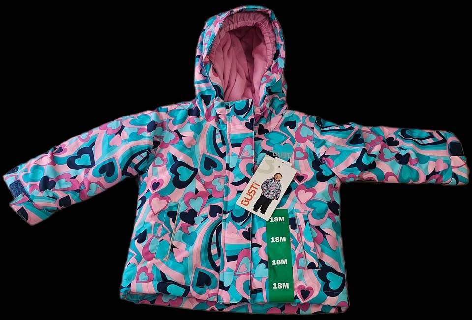 BNWT Gusti 18M Colorful Heart Snowsuit Winter Set - photo 2