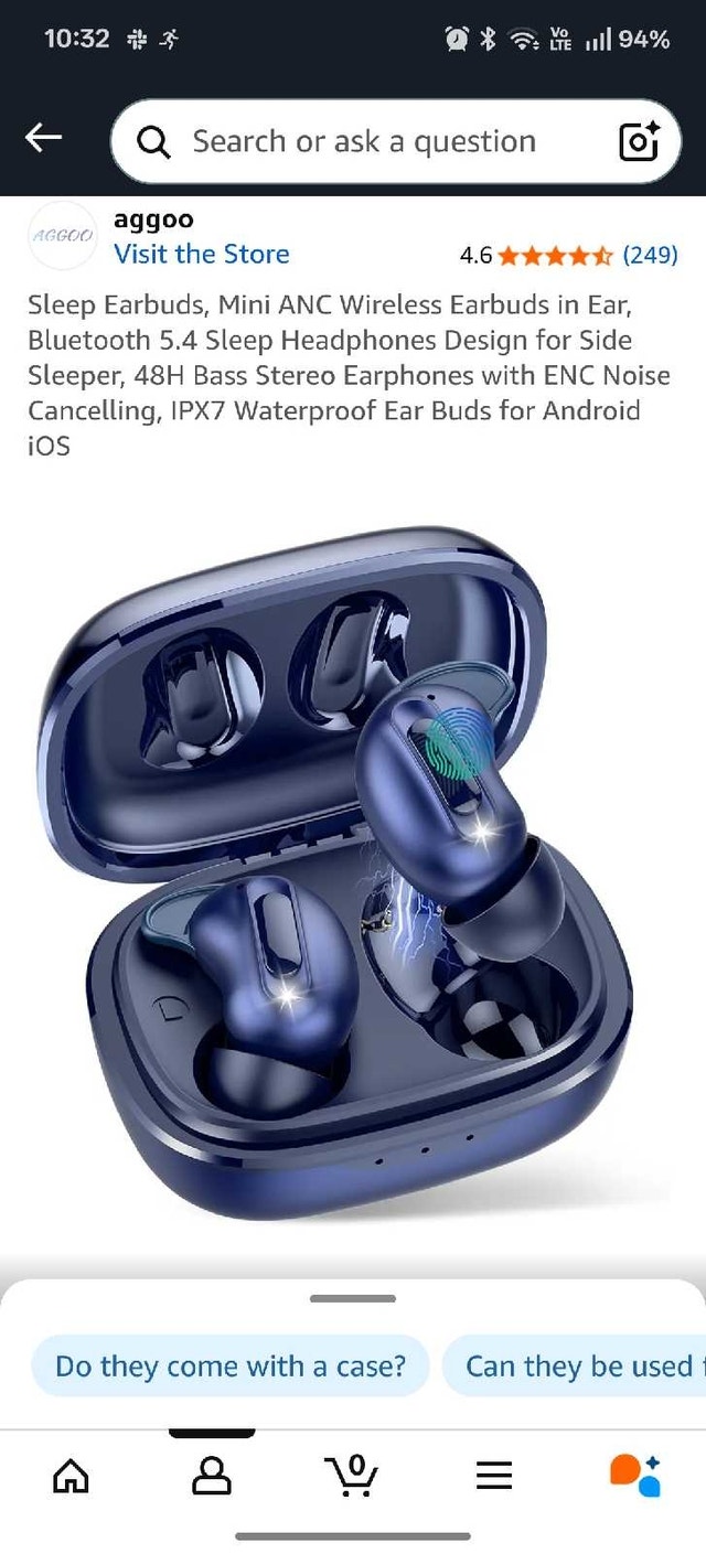 Sleep Earbuds Mini ANC Wireless Earbuds