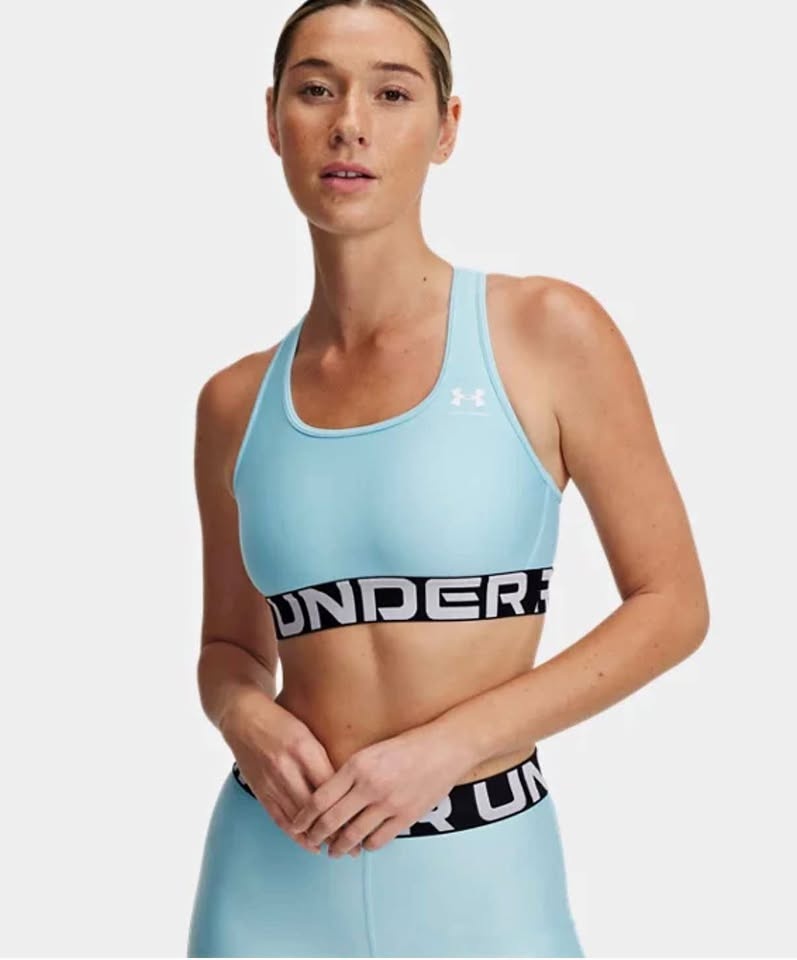 BNWT Under Armour Heatgear Mid Banded Sports Bra L
