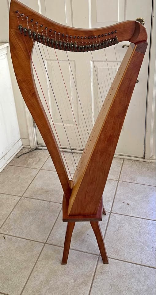 VTG 2000 Dusty Strings FH26 26 String Harp Bubinga Wood