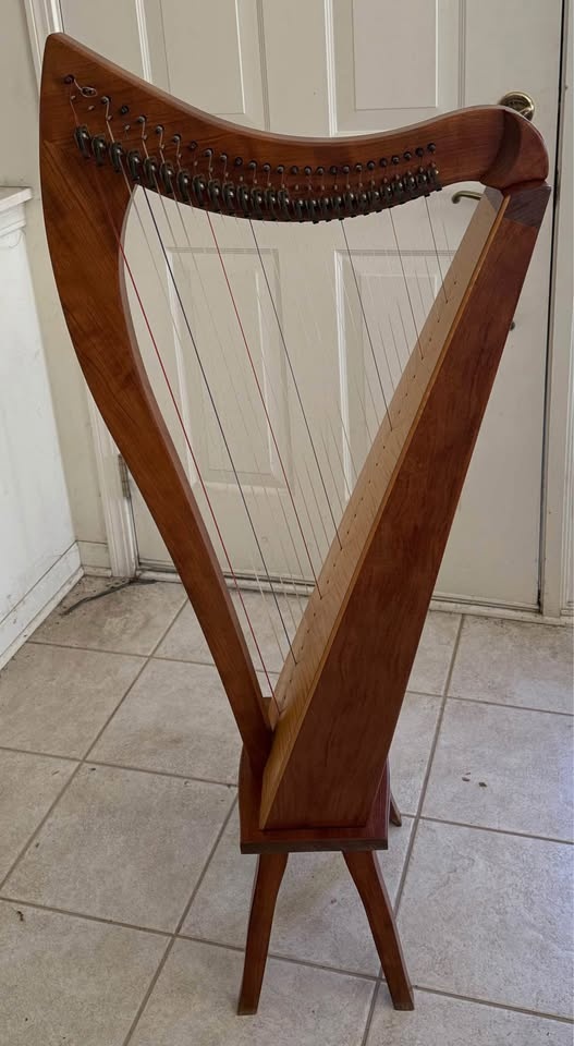 VTG 2000 Dusty Strings FH26 26 String Harp Bubinga Wood - photo 2