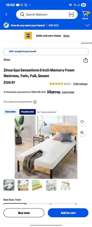 Brand New Zinus 6" Memory Foam Mattress - Queen - photo 3