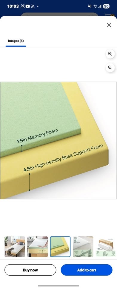 Brand New Zinus 6" Memory Foam Mattress - Queen - photo 5