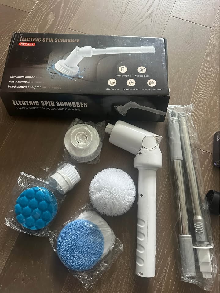 Electric Spin Scrubber with 8 Brush Heads - photo 2