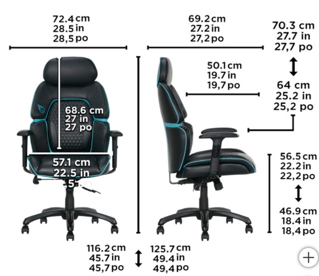 Gaming Chair with Adjustable Headrest for sale - photo 2