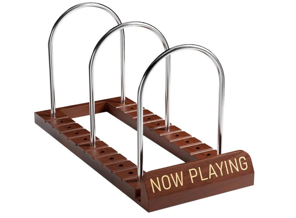 Vinyl Record 'Now Playing' Stand - Holds 50 LPs - photo 2
