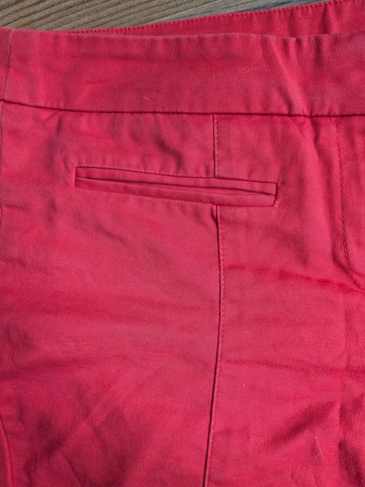 Vintage Kenar women's red cotton pants Size 6 - photo 2