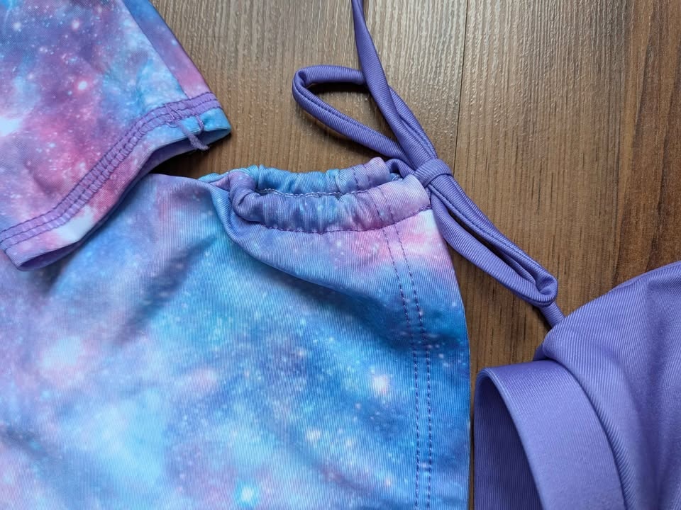 New set of 2 girls rash guard swimsuits - photo 5