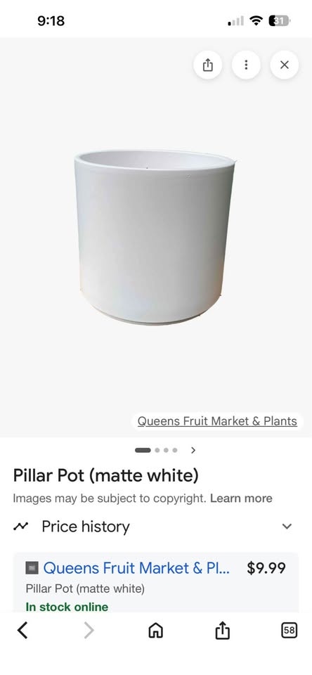 White Small Indoor Ceramic Plant Pots - 18 pcs - photo 4