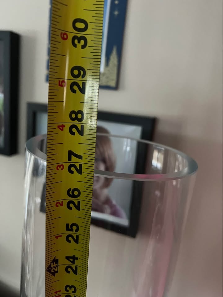Tall glass decoration vase - photo 3
