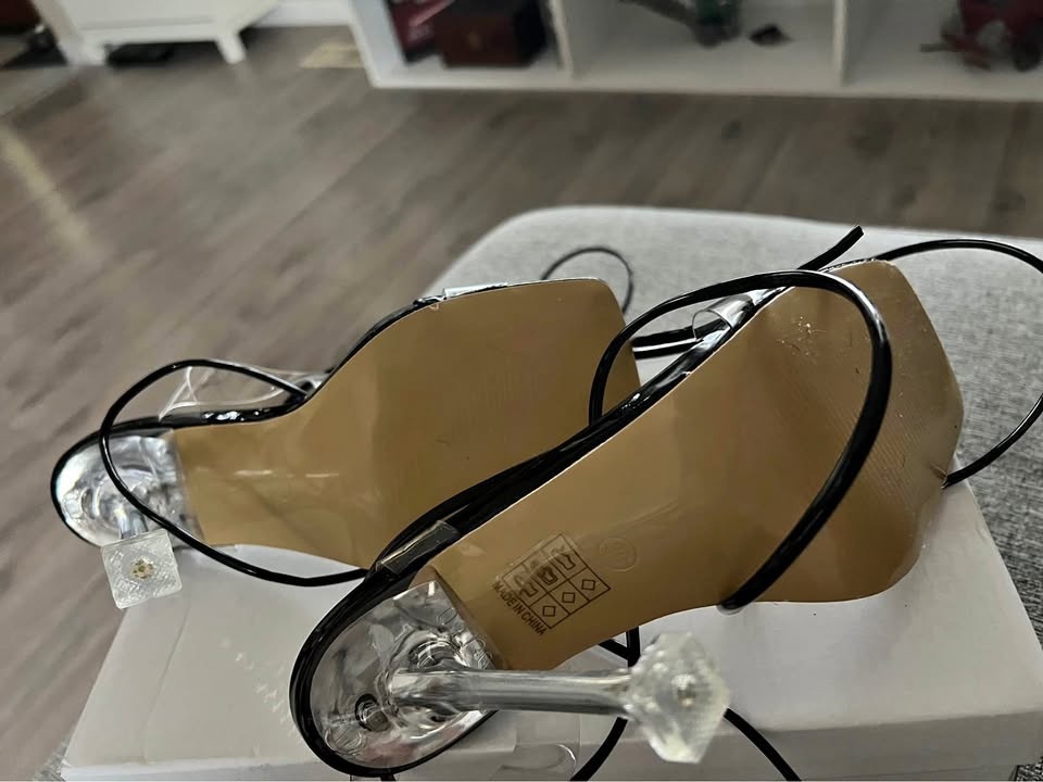 Women high heels clear size 36