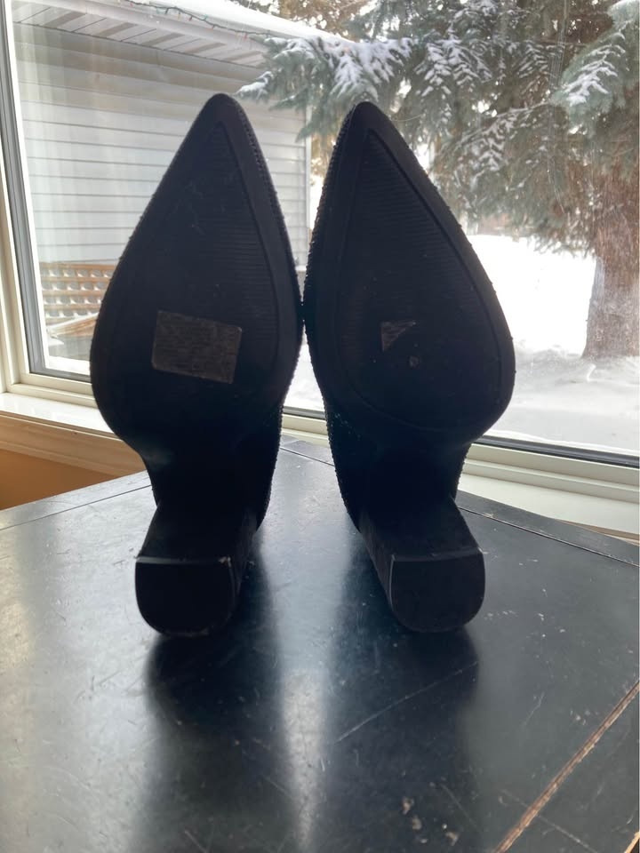 Black Sparkly High Heels - photo 3