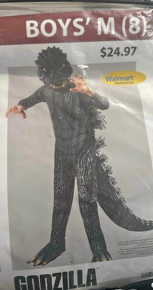Godzilla Boys Costume size 8