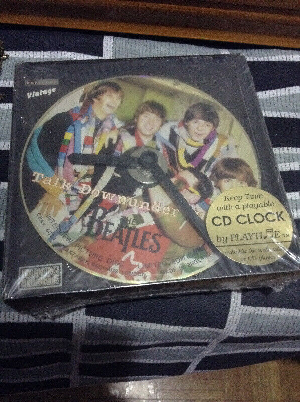 Vintage Beatles CD Clock - Made in England