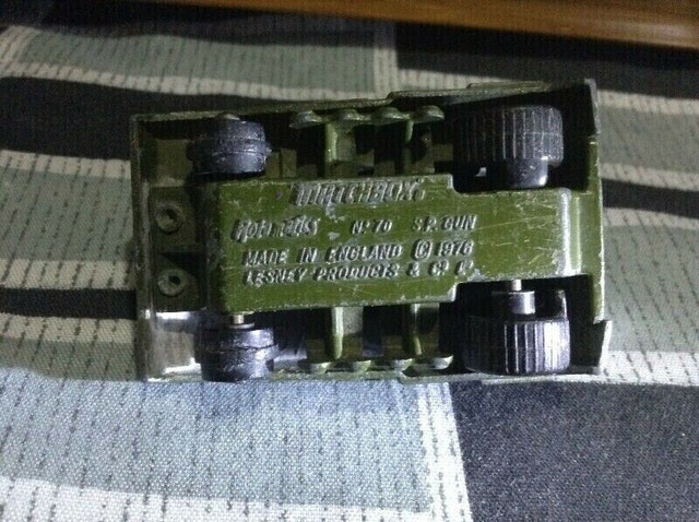 Rare MATCHBOX Lesney Self Propelled Gun tank- made in England - photo 5