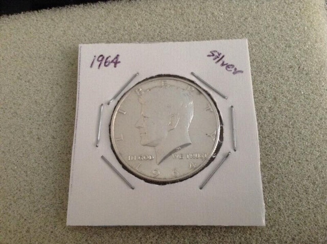1964 US Kennedy Sterling Silver Coin - photo 2