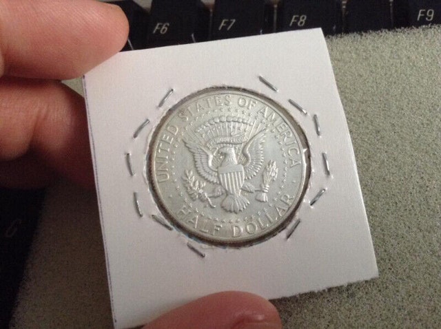 1964 US Kennedy Sterling Silver Coin - photo 3