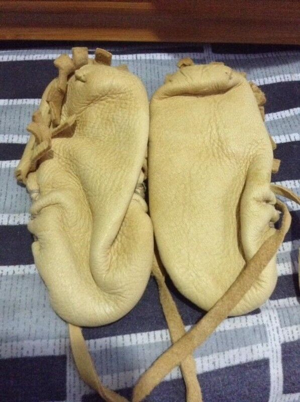 Handmade Real Deerskin Kid Shoes - photo 2