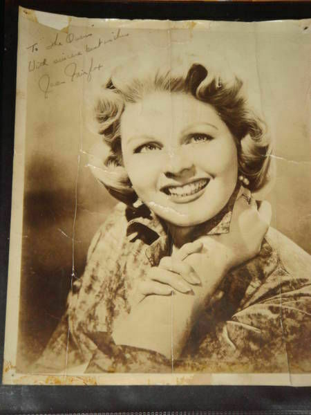 Antique Original Signed Joan Fairfax Autograph Photo
