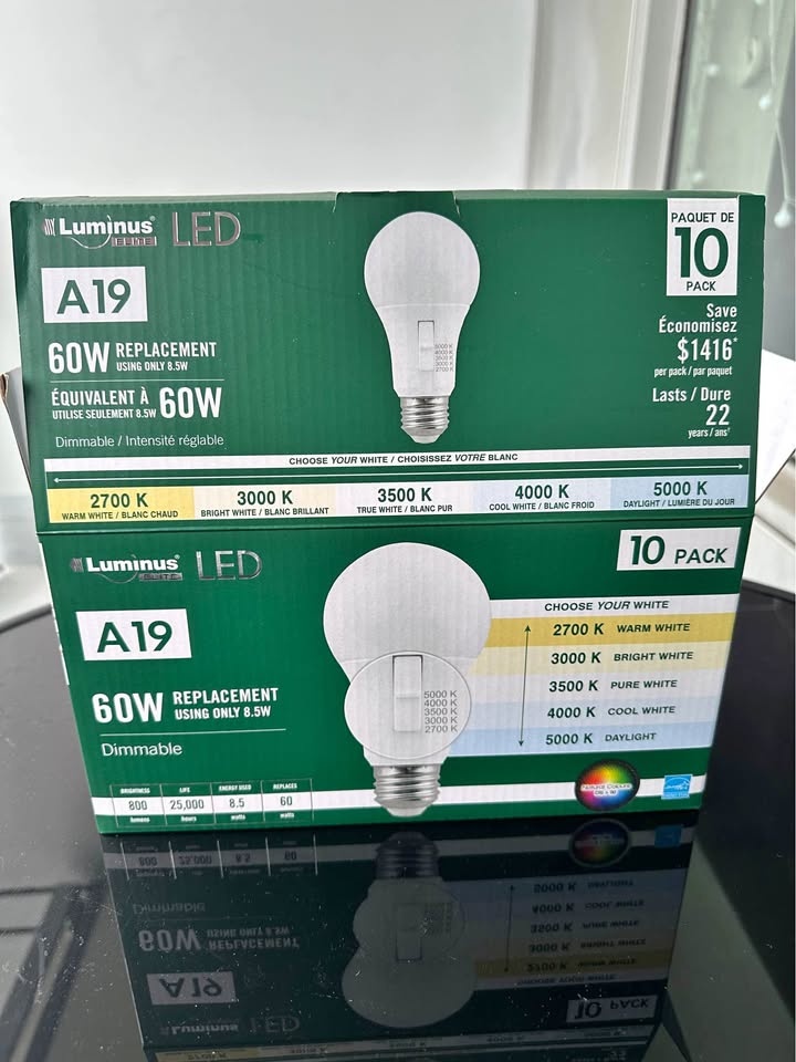 LUMINUS ELITE A19 60W 5 CCT PACK