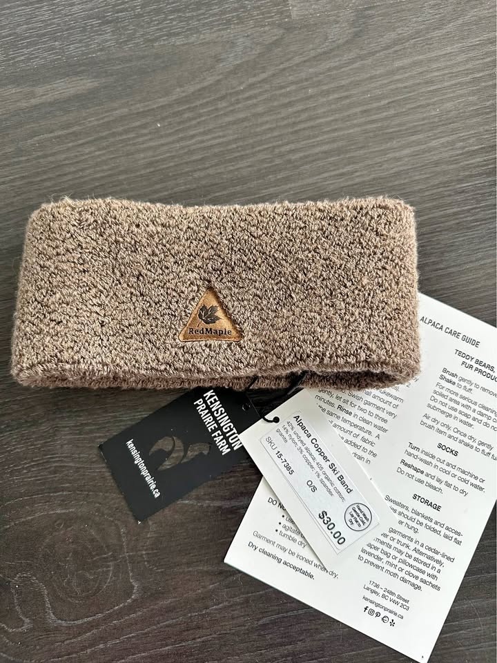 Alpaca headband/ ski band