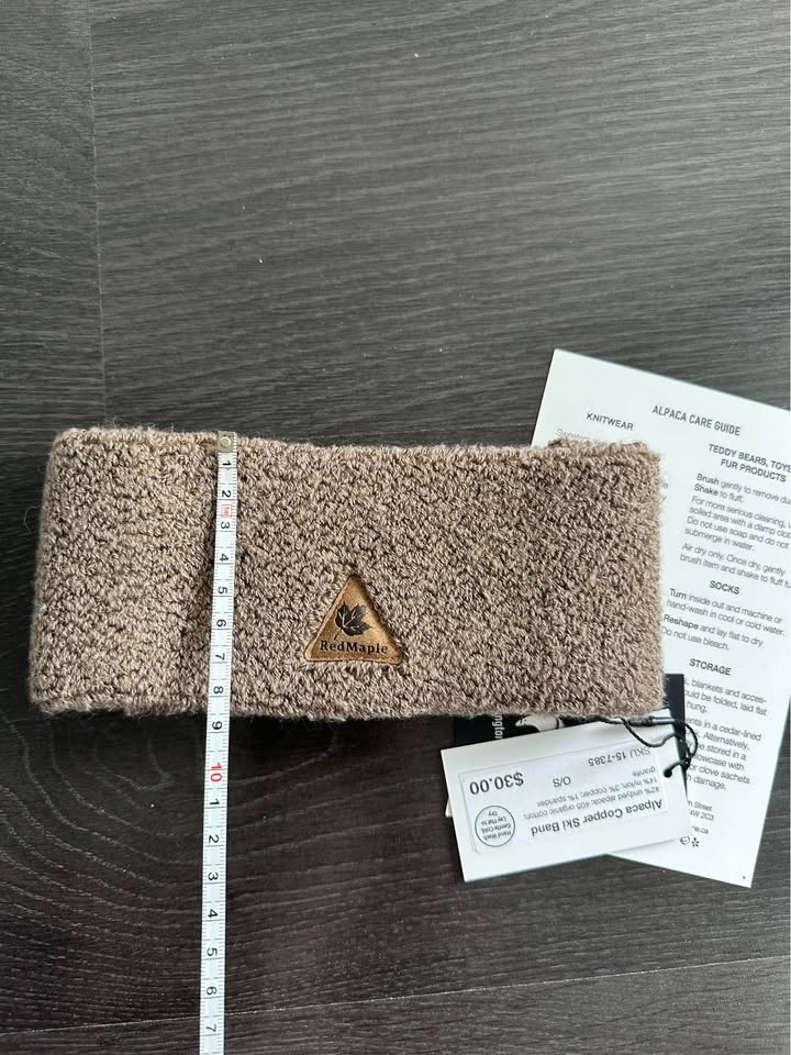 Alpaca headband/ ski band - photo 3