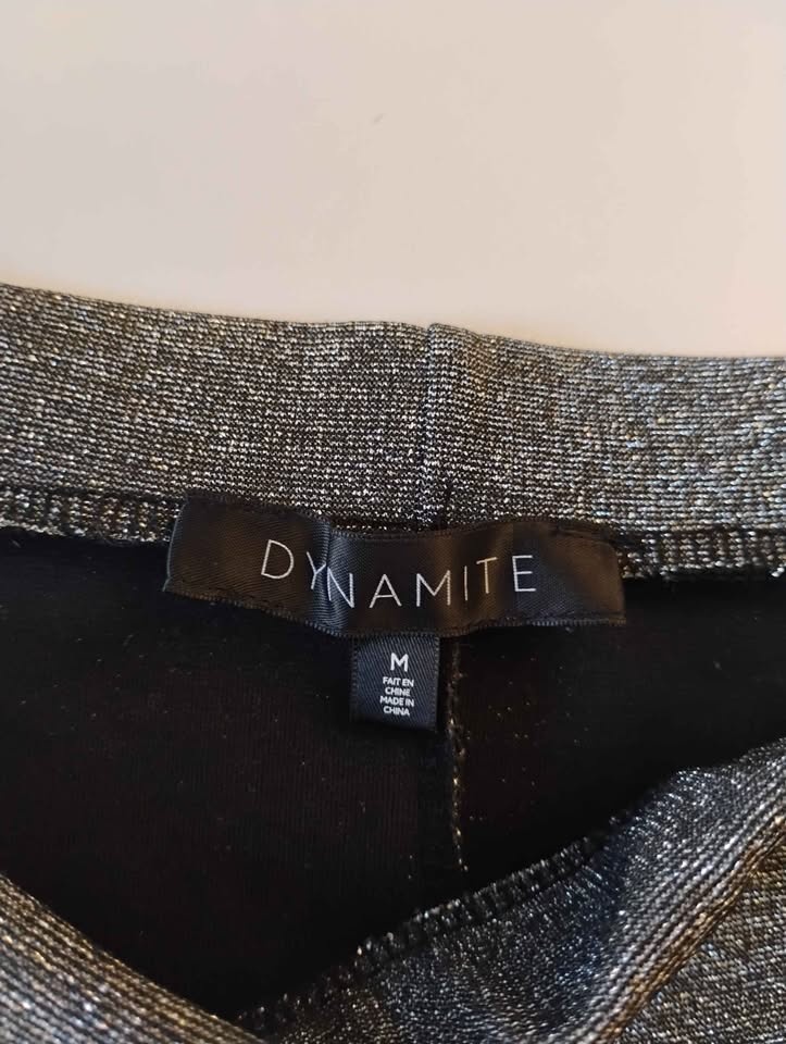 DYNAMITE Women's Gray Sequin Skirt & Blouse - Medium - photo 4