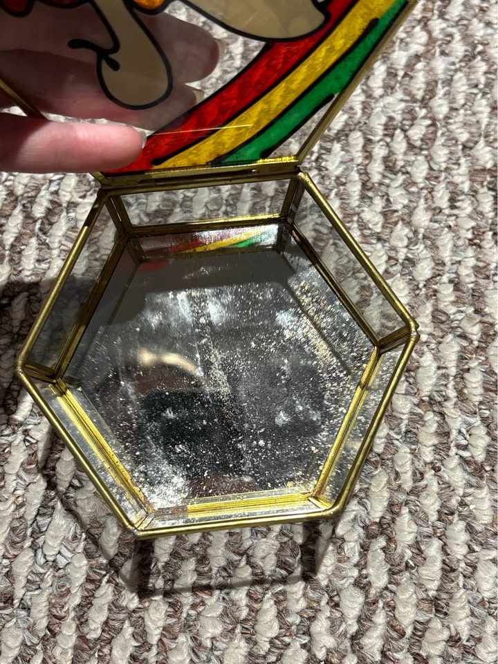 Vintage Swan Glass Jewelry Jar - photo 3