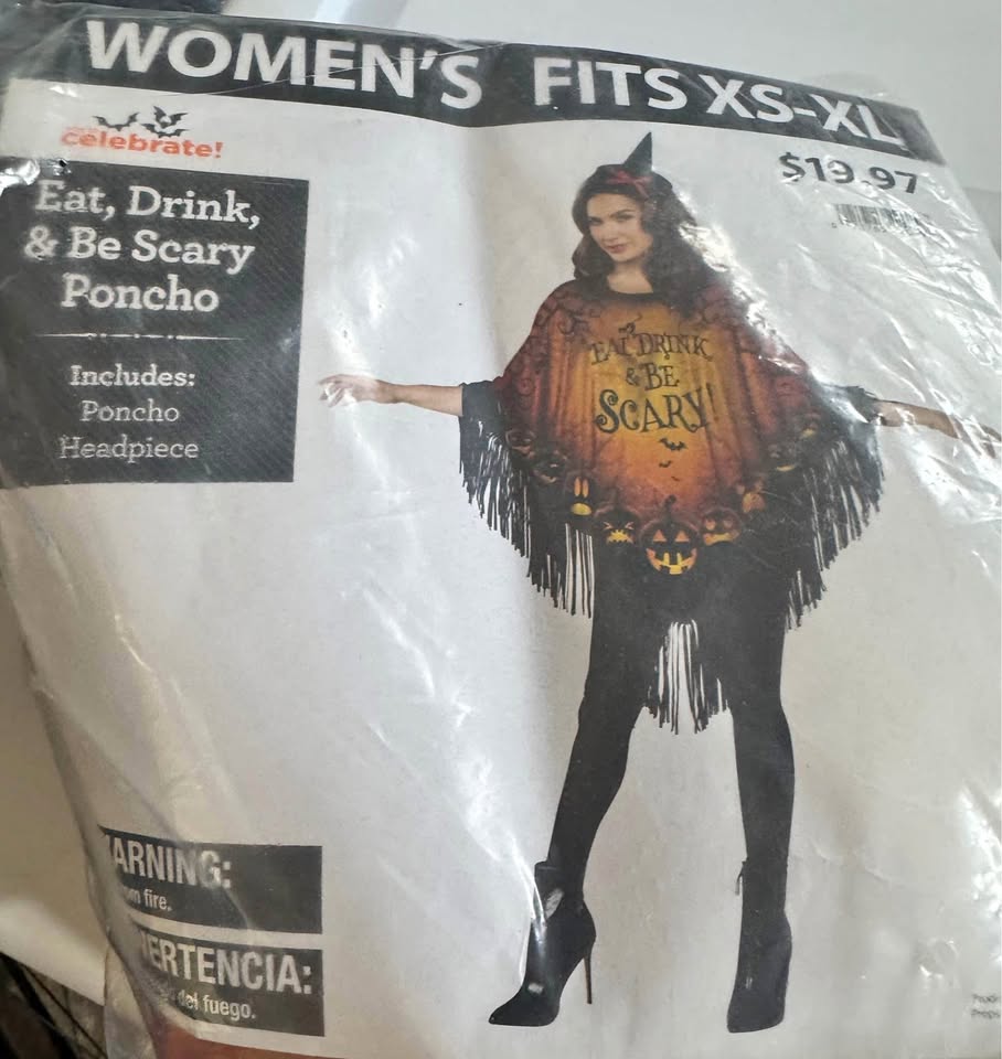 Women’s Halloween Poncho