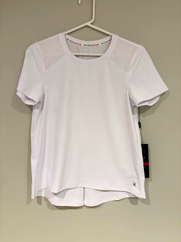 NWT Spyder White Women's Athletic Tee Small