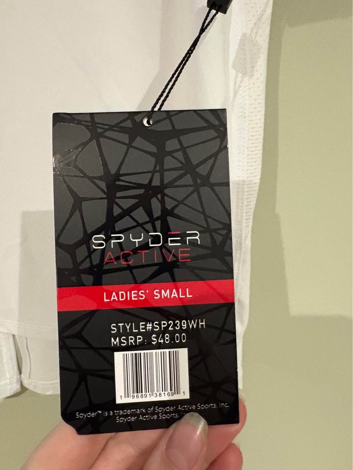 NWT Spyder White Women's Athletic Tee Small - photo 5