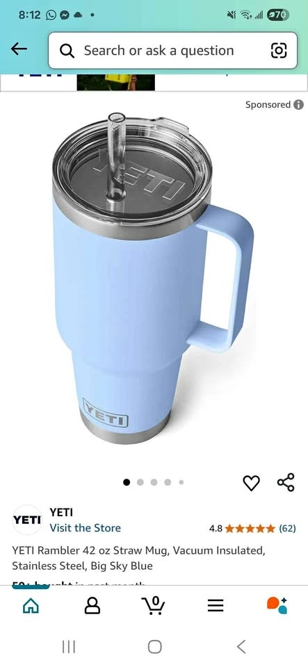 Yeti Tumbler 40 Oz Cup