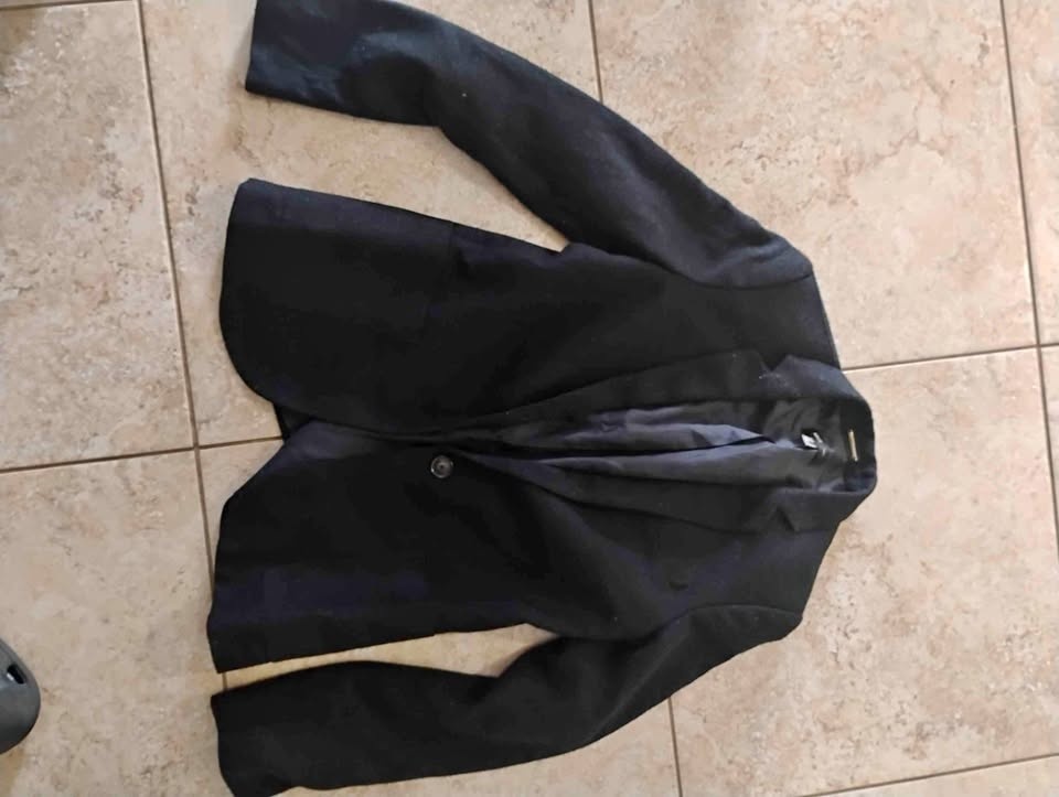 MNG women's blazer blue navy size sx