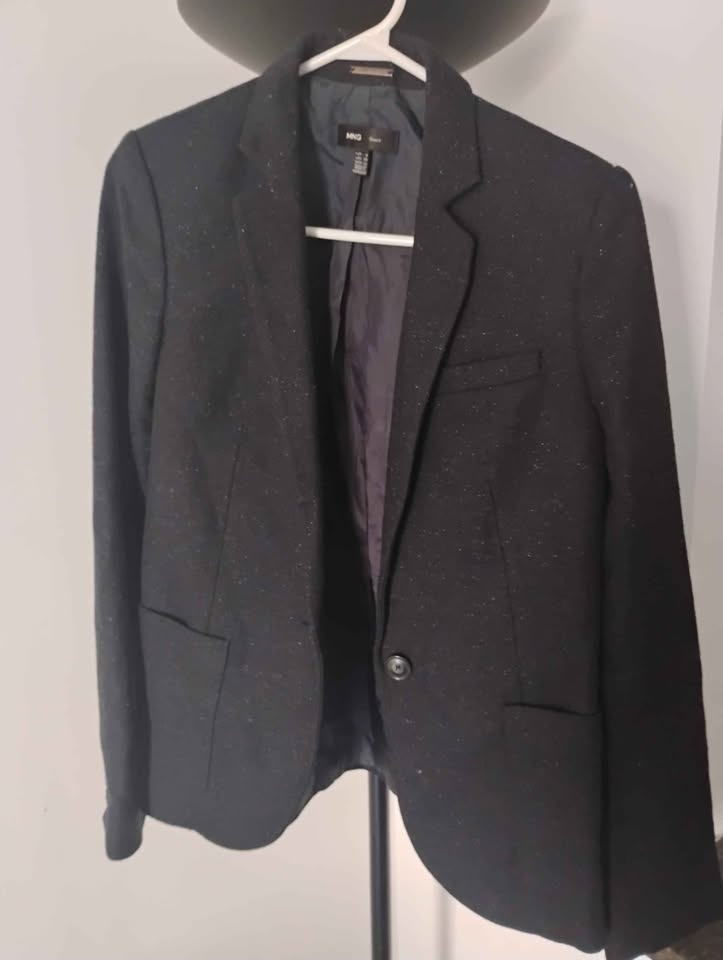 MNG women's blazer blue navy size sx - photo 2