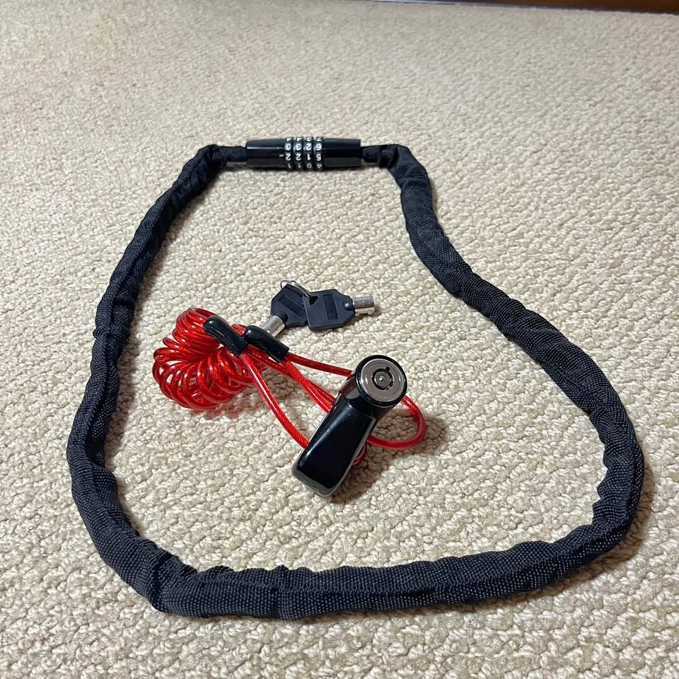 Combination Chain Lock and Disc Lock