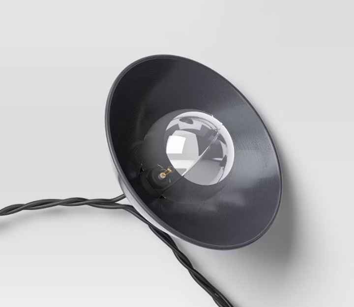 10ct LED Gray Hood Lantern String Lights - Threshold™ - photo 4