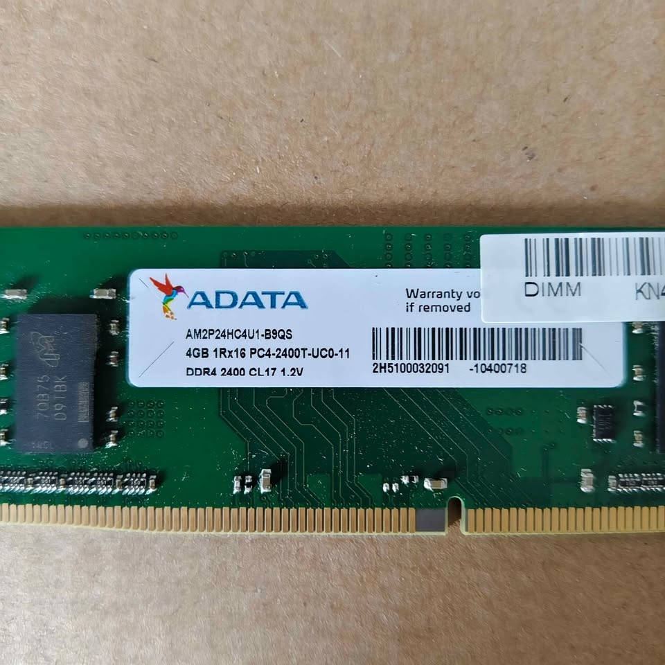 ADATA 4GB DDR4 2400MHz Desktop RAM Stick - photo 2