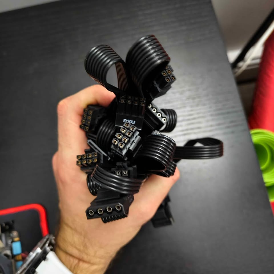 Modular PSU Cables PC Computer Power Connectors - photo 2