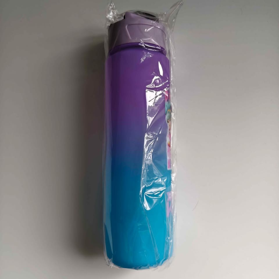 Kids Purple Blue Gradient KPOP Water Bottle Demon Hunters - photo 2