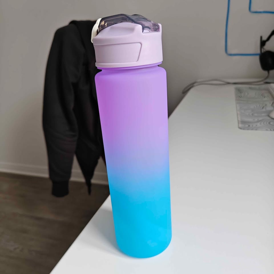 Kids Purple Blue Gradient KPOP Water Bottle Demon Hunters - photo 4