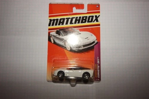 MATCHBOX CORVETTE ZR-1 - WHITE - # 6 - SPORTS CARS SERIES - NEW