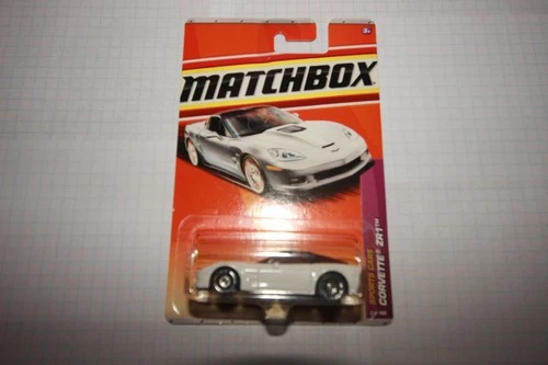 MATCHBOX CORVETTE ZR-1 - WHITE - # 6 - SPORTS CARS SERIES - NEW - photo 2