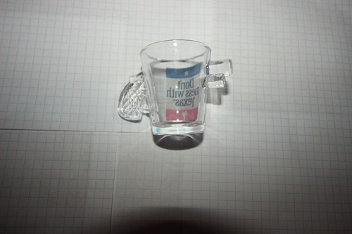 Don't Mess With Texas Shot Glass Clear - photo 2