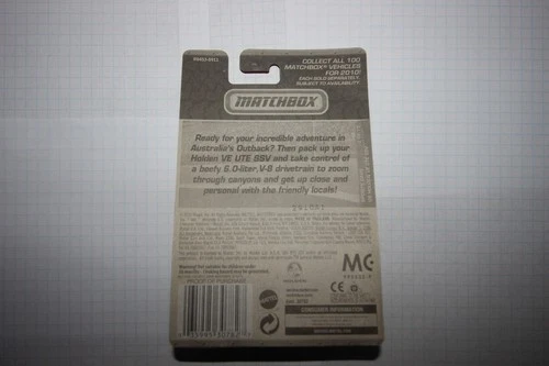 Matchbox '08 Holden VE Ute SSV Rare Green 2/100 - photo 3