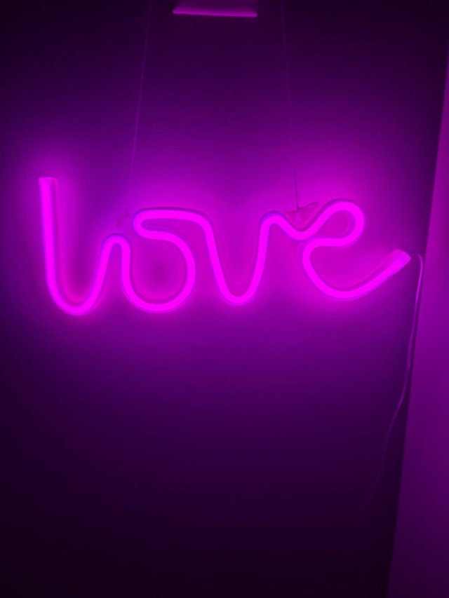 Decorative Items - LOVE Neon, Prayer Flags, Leaves